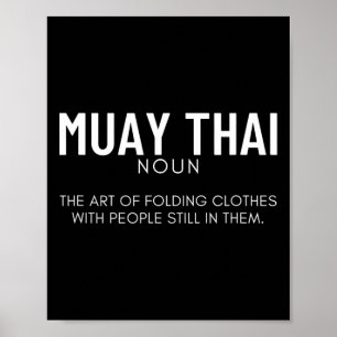 Muay Thai Definition Funny Muay Thai Poster