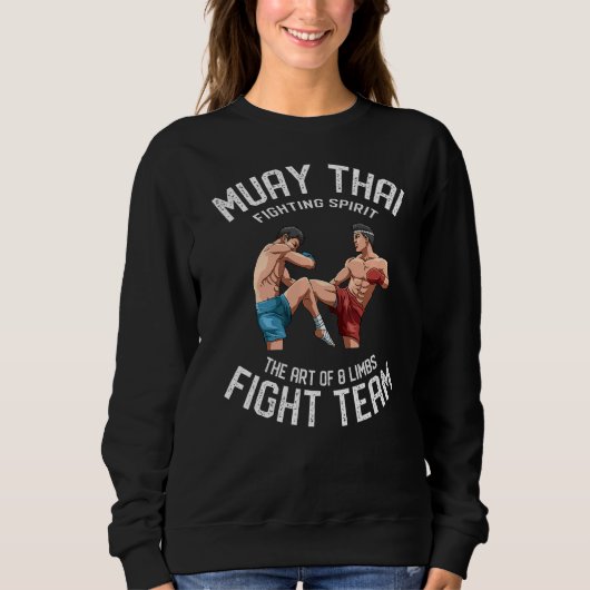 Muay Thai die 8 Limben Thai Boxteam Sweatshirt (Vorderseite)