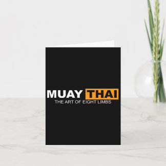 Muay Thai die Kunst von acht Limben Kickboxing und Karte