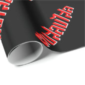 Muay Thai □ Dop Salop Salai Ō Slap Sie Albern Geschenkpapier (Rolleneckpunkt)