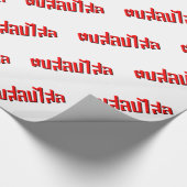 Muay Thai □ Dop Salop Salai Ō Slap Sie Albern Geschenkpapier (Ecke)