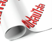 Muay Thai □ Dop Salop Salai Ō Slap Sie Albern Geschenkpapier (Rolleneckpunkt)