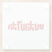 Muay Thai □ Dop Salop Salai Ō Slap Sie Albern Glasuntersetzer (Rückseite)