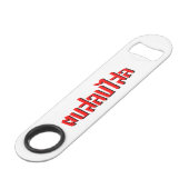 Muay Thai □ Dop Salop Salai Ō Slap Sie Albern Speed Flaschenöffner (Vorderseite Schrägansicht)