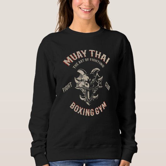 Muay Thai-Drache MMA-Kampf Thai-Boxen Sweatshirt (Vorderseite)