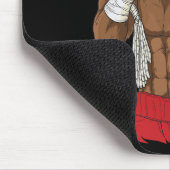 Muay Thai Faultier Kickboxkämpfer Mousepad (Ecke)