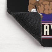Muay Thai Faultier Panda Kickbox Kämpfer Mousepad (Ecke)