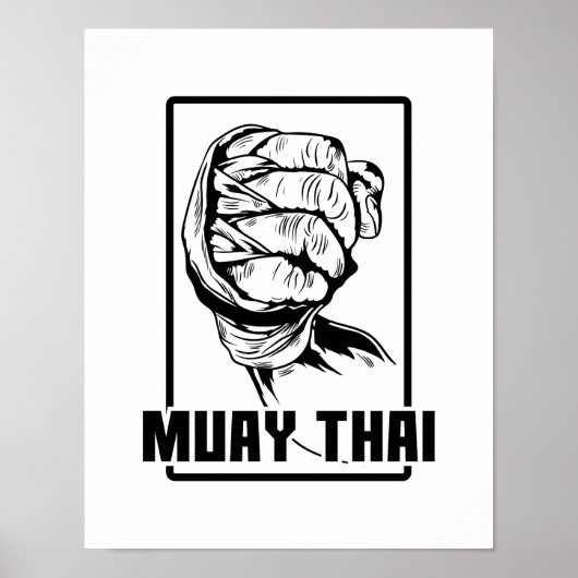 Muay Thai Faust Poster (Vorne)