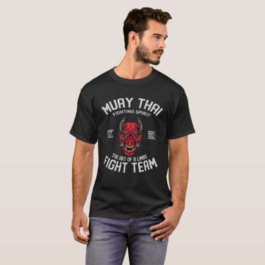 Muay Thai Fight Team Oni Demon T-Shirt (Vorne ganz)