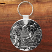 Muay Thai, Fight, Thai Boxing Schlüsselanhänger (Vorderseite)