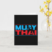 Muay Thai Fighter Boxing Martial Arts Hob Karte (Gelbe Blume)
