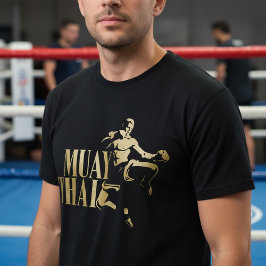 Muay Thai Fighter – Golden Strike T-Shirt