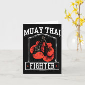 Muay Thai Fighter Hob1 Karte (Gelbe Blume)