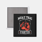 Muay Thai Fighter Hob1 Magnet (Vorderseite/Rückseite)