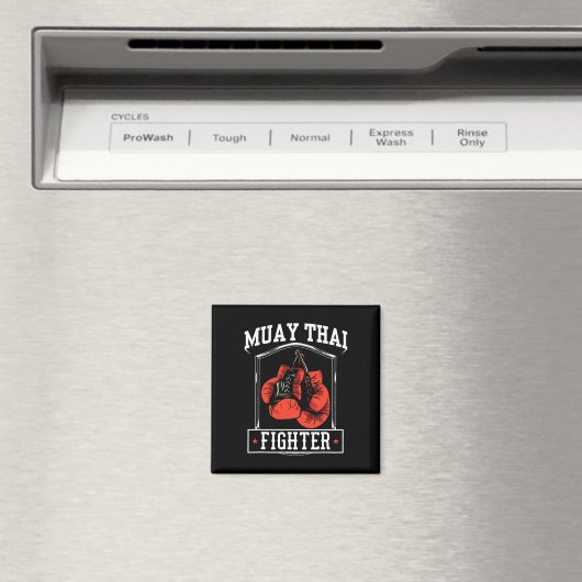 Muay Thai Fighter Hob1 Magnet (In Situ (Geschirrspüler))