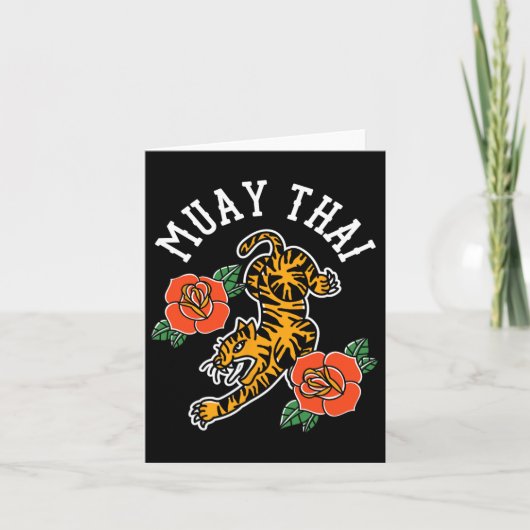 Muay Thai Fighter Hob Karte (Vorderseite)