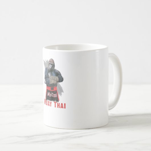 Muay Thai Fighter Kaffeetasse (VorderseiteRechts)