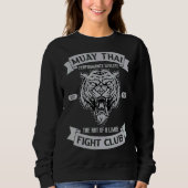 Muay Thai Fighter Mixed Martial Arts kämpfen Kickb Sweatshirt (Vorderseite)