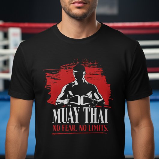 Muay Thai Fighter – No Fear No Limits T-Shirt
