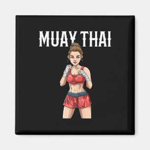 Muay Thai Frau - Thai-Boxen und Kickboxen Magnet