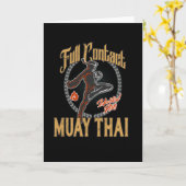 Muay Thai Full Contact Martial Arts Karte (Gelbe Blume)