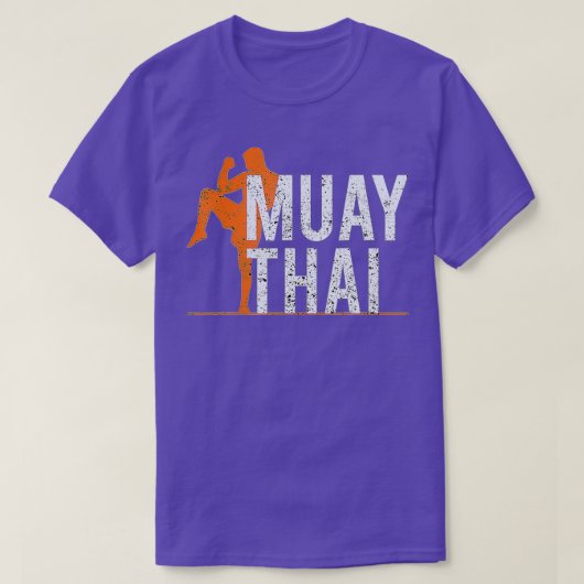 Muay Thai für Männer Frauen Kinder kämpfen Kickbox T-Shirt (Design vorne)