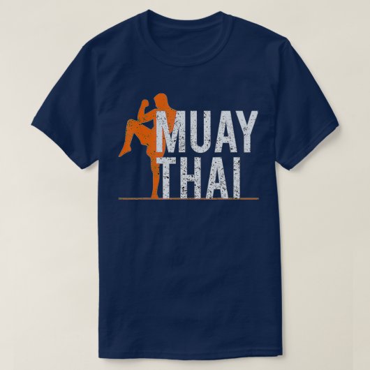 Muay Thai für Männer Frauen Kinder kämpfen Kickbox T-Shirt (Design vorne)