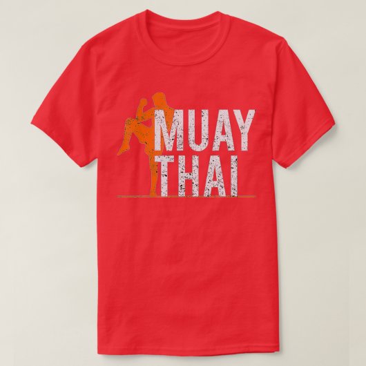 Muay Thai für Männer Frauen Kinder kämpfen Kickbox T-Shirt (Design vorne)
