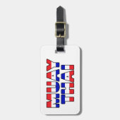 Muay Thai Gepäckanhänger (Vorderseite vertikal)