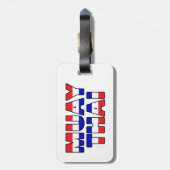 Muay Thai Gepäckanhänger (Rückseite vertikal)