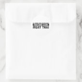 Muay Thai Geschenkartikel Runder Aufkleber (Tasche)