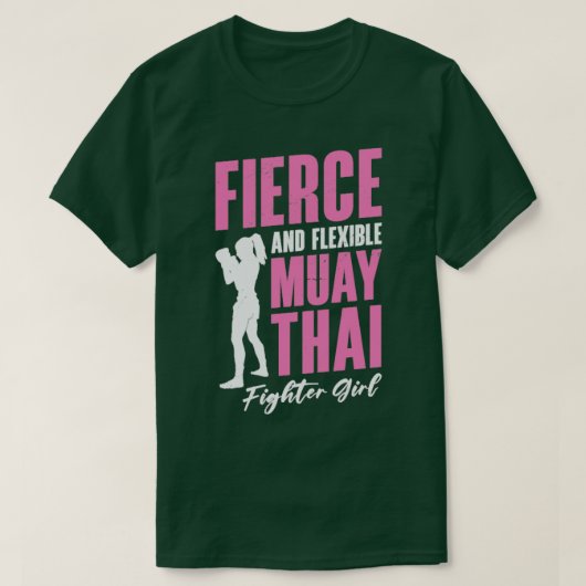 Muay Thai Girl Kickboxing Instructor Martial Arts T-Shirt (Design vorne)