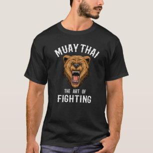 Muay Thai Grizzly Bär Thai Boxing Kickboxing T-Shirt