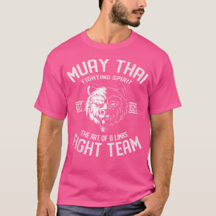 Muay Thai Grizzly Fight Team Nak Muay Kickboxing T-Shirt
