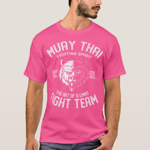 Muay Thai Grizzly Fight Team Nak Muay Kickboxing T-Shirt