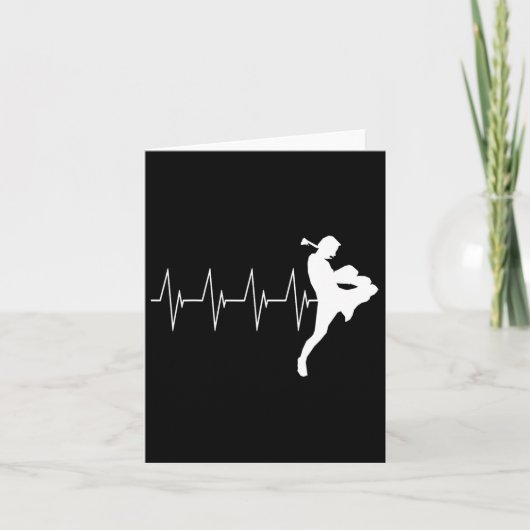 Muay Thai Heartbeat Thai Boxing Karte (Vorderseite)