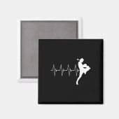 Muay Thai Heartbeat Thai Boxing Magnet (Vorderseite/Rückseite)
