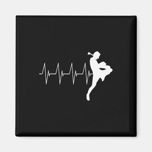 Muay Thai Heartbeat Thai Boxing Magnet (Vorne)