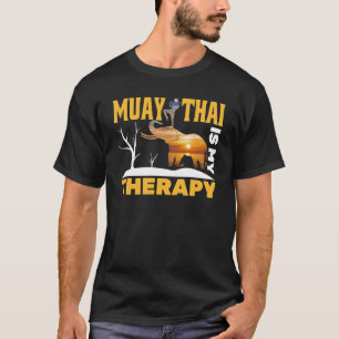 Muay Thai ist meine Therapie, Boxziffern T-Shirt