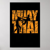 Muay Thai Kampf mit Stil Poster (Vorne)