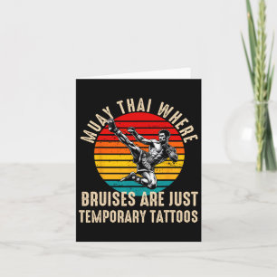 Muay Thai kämpfen Männer Vater Boys Thai Kickboxin Karte