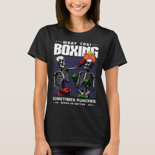 Muay-Thai-Kämpfer Mma Vintage Lustig Martial Arts T-Shirt