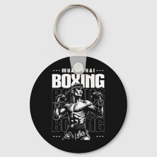 Muay Thai Kämpfer Mma Vintage Schlüsselanhänger