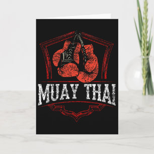 Muay-Thai-Kampfsportler Boxen Hobby  Karte