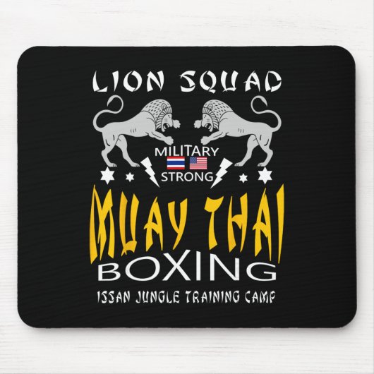 Muay-Thai-Kickbox-Training MMA-Werksportstudio Mousepad (Vorne)
