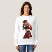 Muay Thai Kickboxen Kampfsport Sweatshirt (Vorne ganz)