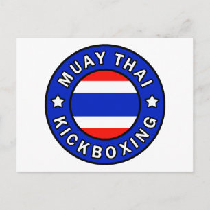 Muay Thai Kickboxen Postkarte
