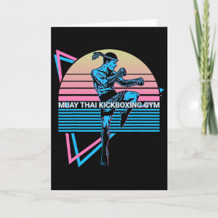 Muay Thai Kickboxen Retro Muay Thai Kickboxen Gy Karte
