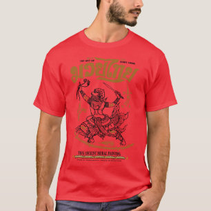 Muay Thai Kickboxen Tattoo Sak Yant Hanuman 1 T-Shirt