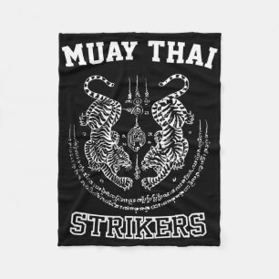 Muay-Thai-Kickboxen-Tiger-Kämpfer Sak Yant Mma  Fleecedecke